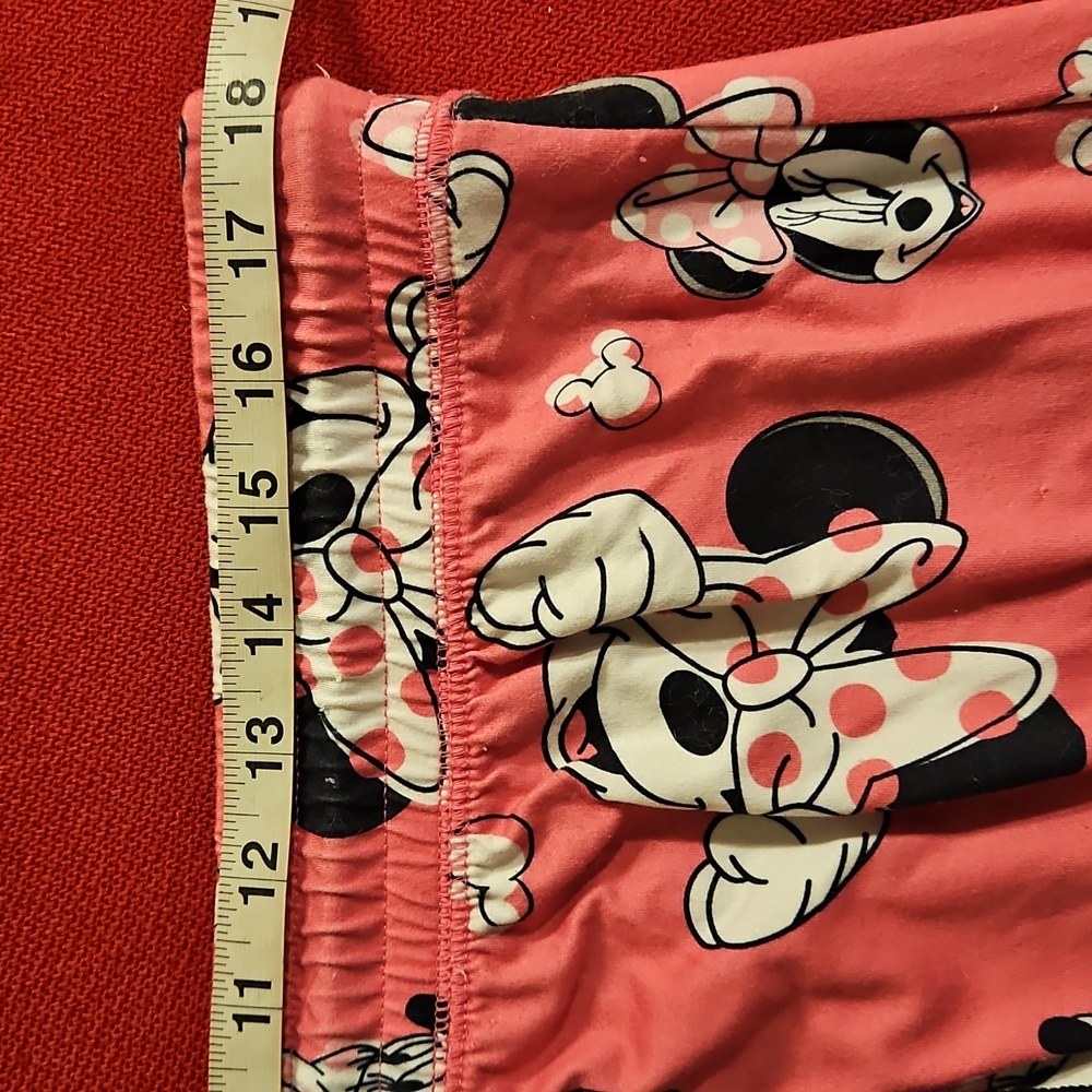 Disney Minnie Mouse jogger style sleepwear bottoms drawstring XL - Picture 5 of 8
